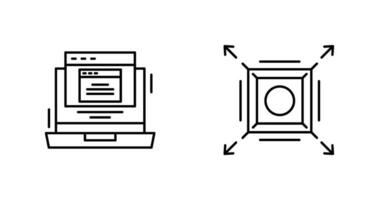 knal omhoog en maximaliseren icoon vector