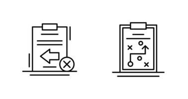 terugkeer mislukt en strategiebedrijf icoon vector