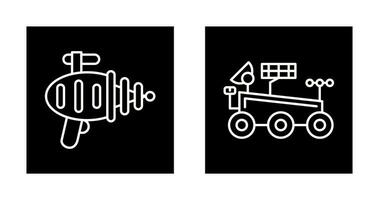 laser geweer Mars rover icoon vector