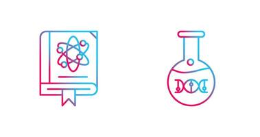 wetenschap en dna icoon vector