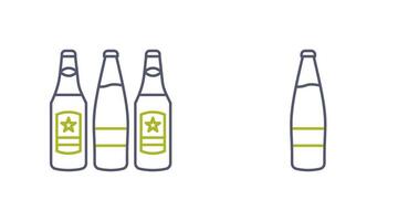 bier flessen en alcohol icoon vector