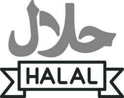 halal vector icoon