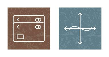 meerdere kaarten en diagram icoon vector