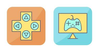 gaming controle en online spellen icoon vector