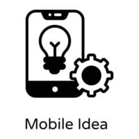 mobiel idee en creativiteit vector