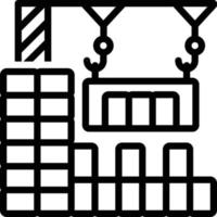 lijn pictogram voor constructie vector