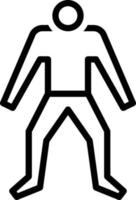 lijn pictogram voor de mens vector