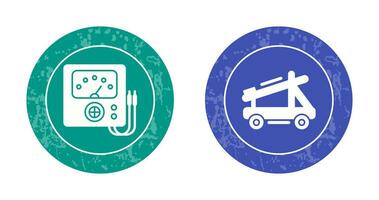 voltmeter en katapult icoon vector