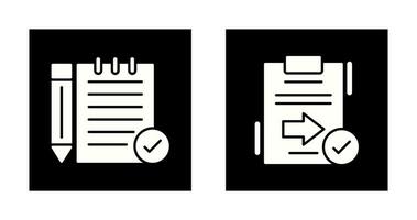 controleren aantekeningen en sturen icoon vector