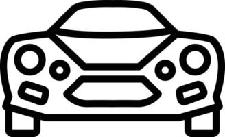 lijnpictogram voor sportwagen vector