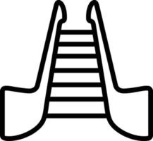 lijnpictogram voor trappen vector