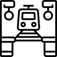 lijnpictogram voor platforms vector