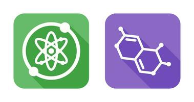 proton en molecuul icoon vector