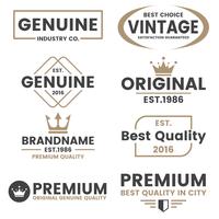 Vintage Retro Vector Logo voor banner