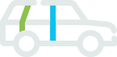 station wagon creatief icoon ontwerp vector
