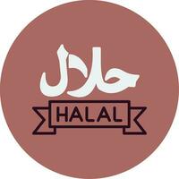 halal vector icoon