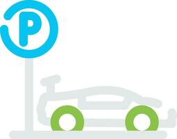 parkeren Oppervlakte creatief icoon ontwerp vector