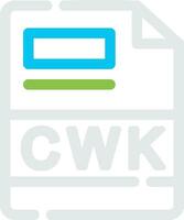 cwk creatief icoon ontwerp vector