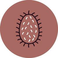 hondsdolheid lyssavirus vector icoon