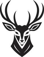 artistiek wildernis zwart hert ontwerpen hulde naar natuur de edele hert een symbool van schoonheid in zwart vector