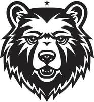 Koninklijk beer profiel beer soeverein logo vector