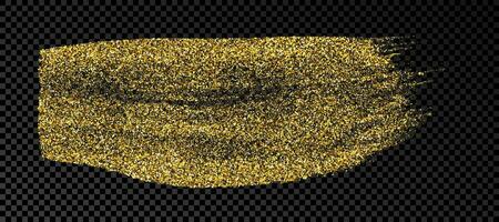 hand- getrokken inkt plek in goud schitteren vector