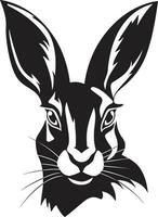 zwart vector konijn een logo dat is net zo zacht net zo vacht zwart vector konijn een logo dat is zeker naar maken uw merk schijnen