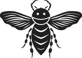 strak en krachtig zwart vector cicade embleem ingewikkeld insect zwart cicade pictogrammen gedetailleerd ontwerp
