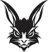 modern konijn insigne van onderscheid strak konijn silhouet symbool vector
