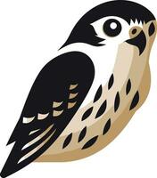 minimalistisch vogel elegantie in vector kunst abstract jager symbool van schaduwen