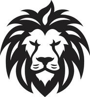 mysticus brullen een leeuw symbool in zwart vector leeuwen echo een vector logo in zwart