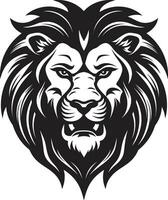 vorstelijk brullen een majestueus zwart vector leeuw ontwerp trots majesteit de brullen leeuw icoon embleem