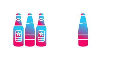 bier flessen en alcohol icoon vector