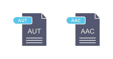 aac en automatisch icoon vector