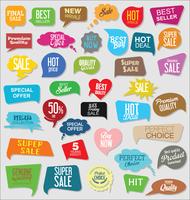 Moderne badges stickers en labels-collectie vector