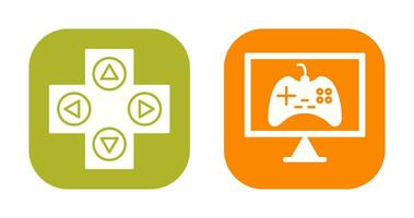 gaming controle en online spellen icoon vector