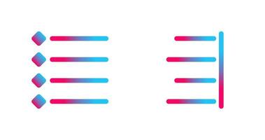 met opsommingstekens lijst en Rechtsaf uitlijnen icoon vector