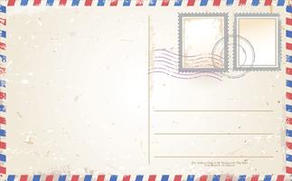 Briefkaart retro ontwerp vector