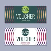 Gift Voucher Vector achtergrond voor banner