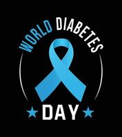 wereld diabetes dag, diabetes t shirt, banier ontwerp vector voor afdrukken