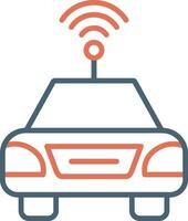 autonome auto vector icon vector