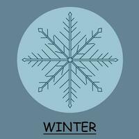 winter icoon kunst vector