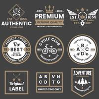 Vintage Retro Vector Logo voor banner