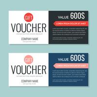 Gift Voucher Vector achtergrond voor banner