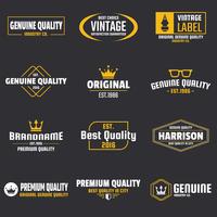 Vintage Retro Vector Logo voor banner