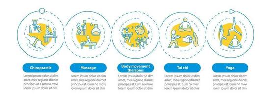 sensorische geneeskunde vector infographic sjabloon