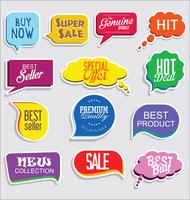 Moderne badges stickers en labels-collectie vector