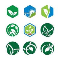 ecologie logo afbeeldingen illustratie vector