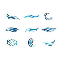water wave logo afbeeldingen vector