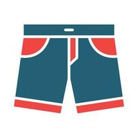 shorts vector glyph twee kleur icoon voor persoonlijk en reclame gebruiken.